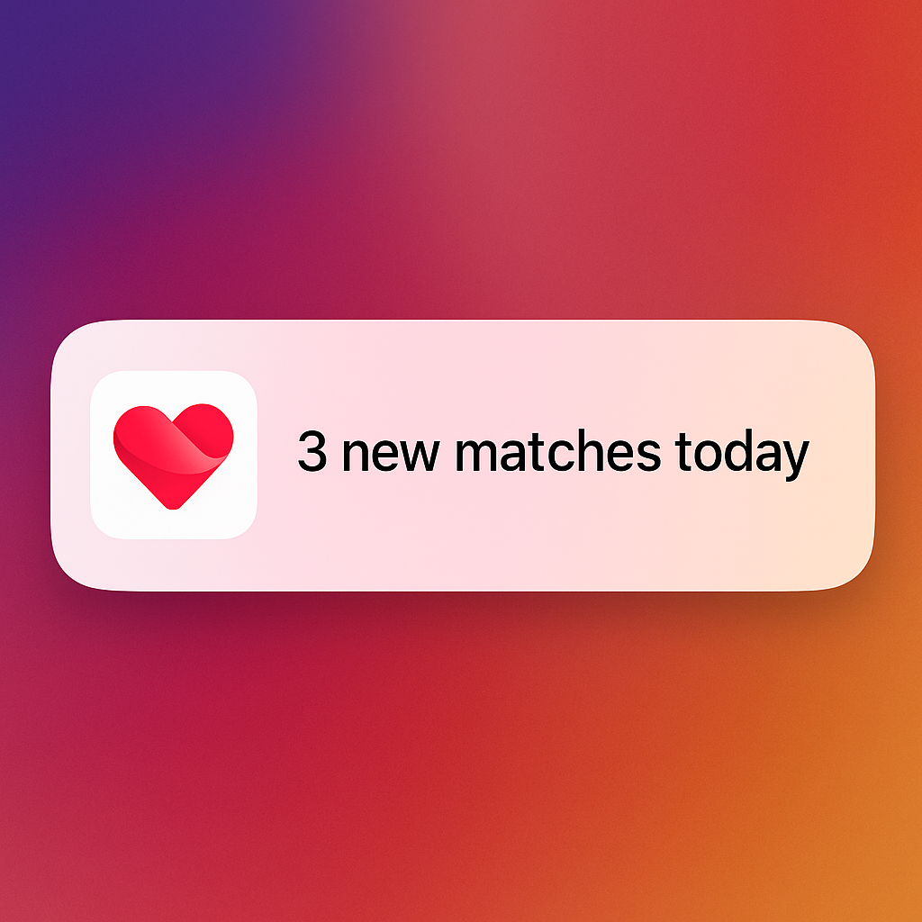 Typ app showing saved search alerts